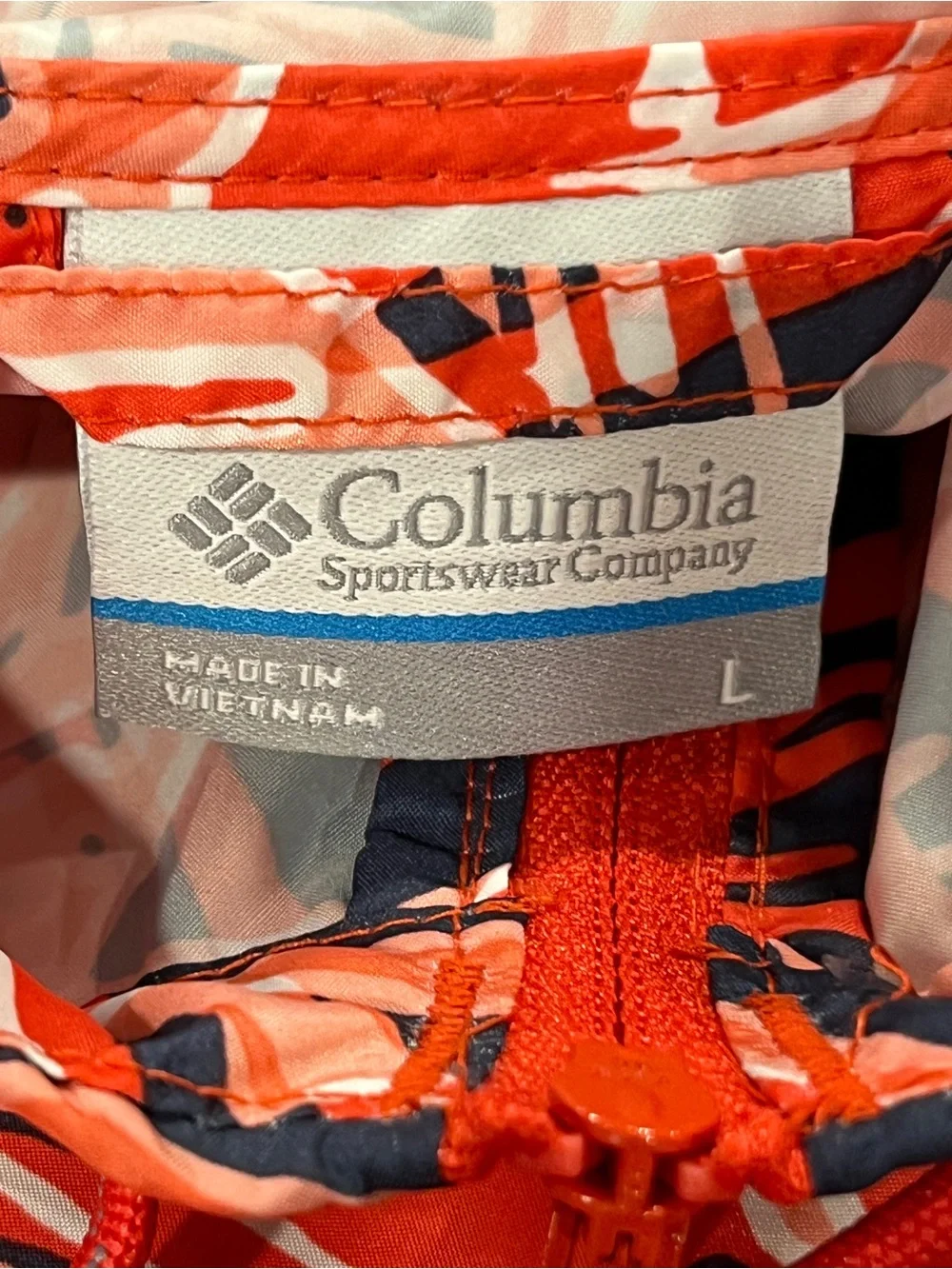 Columbia Flash Forward Windbreaker with abstract print size large